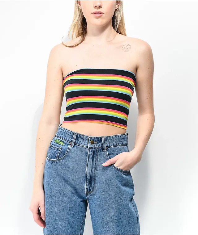 Ecote Sloan Stripe Lace-Up Tube Top