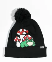 A-Lab Ribbit Black Pom Beanie