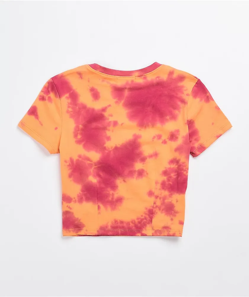 A-Lab Serina Daisy Tie Dye Crop T-Shirt