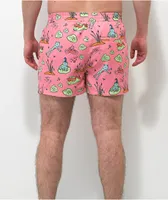 A-Lab Skippy Frogs Pink Board Shorts