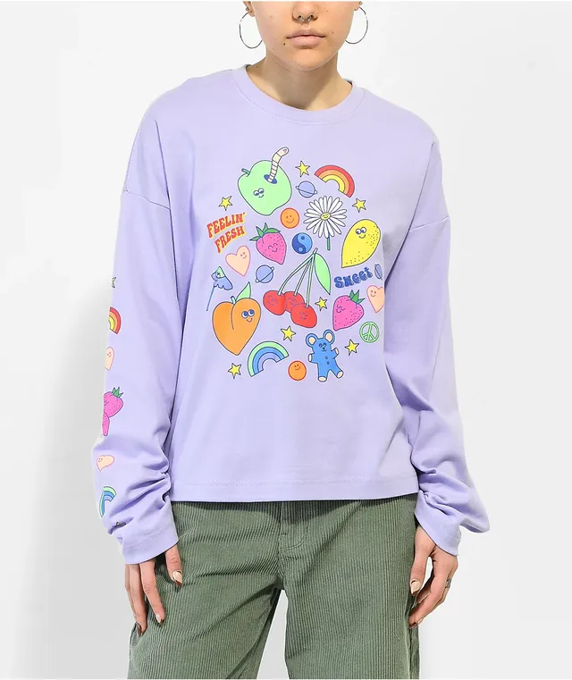 lavender long sleeve t shirt