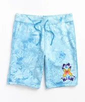 A-Lab Wavelength Blue Crystal Washed Sweat Shorts