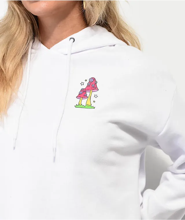 A-Lab Zaira Wizard White Crop Hoodie