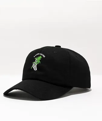 A Lost Cause All I Weed Black Strapback Hat