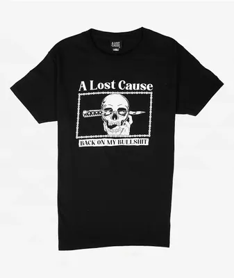 A Lost Cause Back On Black T-Shirt