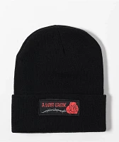 A Lost Cause Barbed Tall Black Beanie