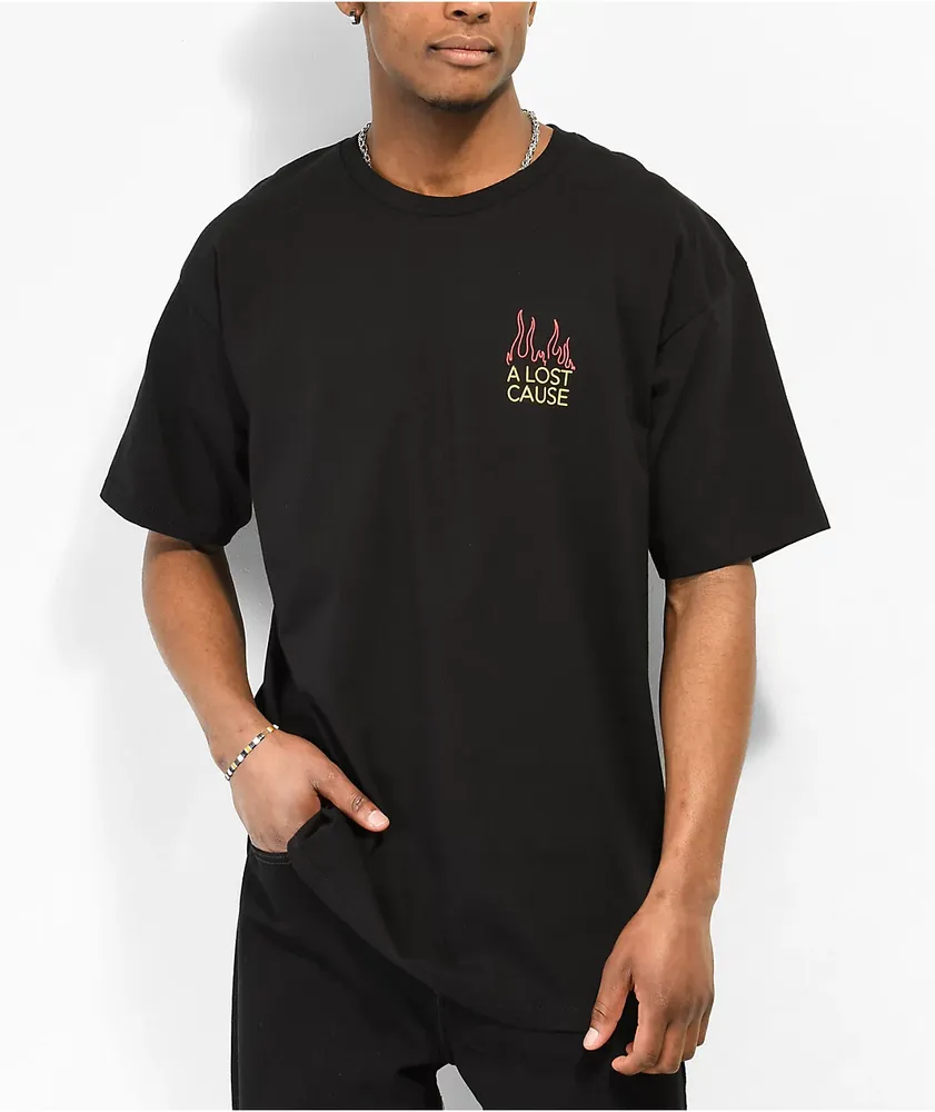 A Lost Cause Burning Inside Black T-Shirt