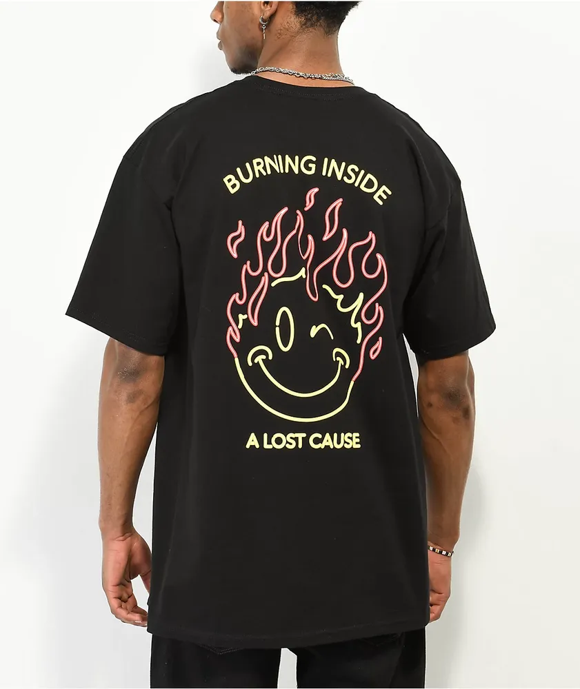 A Lost Cause Burning Inside Black T-Shirt