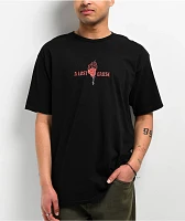 A Lost Cause Burning Rose Black T-Shirt