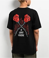 A Lost Cause Burning Rose Black T-Shirt