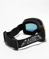 A Lost Cause Cheers Black Snowboard Goggles