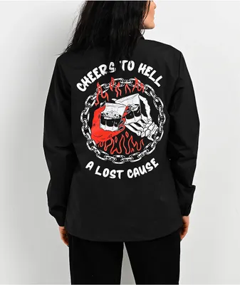 A Lost Cause Cheers To Hell Black Coaches Jacket