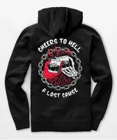 A Lost Cause Cheers To Hell Black Hoodie