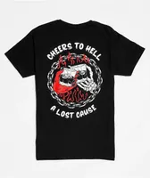 A Lost Cause Cheers To Hell Black T-Shirt