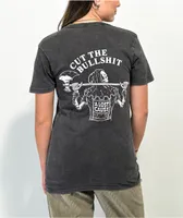 A Lost Cause Cut The BS Washed Black T-Shirt