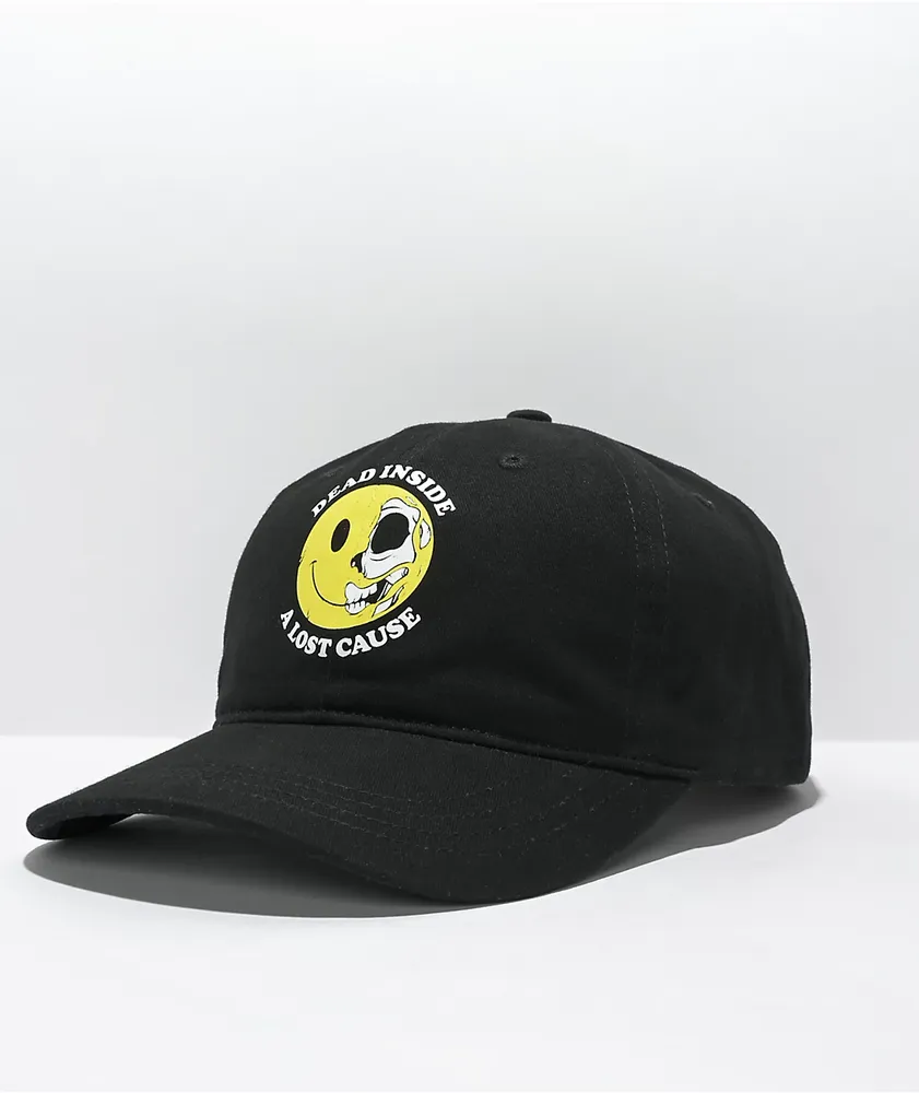 A Lost Cause Dead Inside Black Strapback Hat