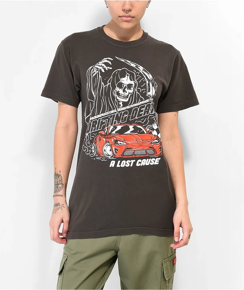 A Lost Cause Deadly Whip Grey T-Shirt