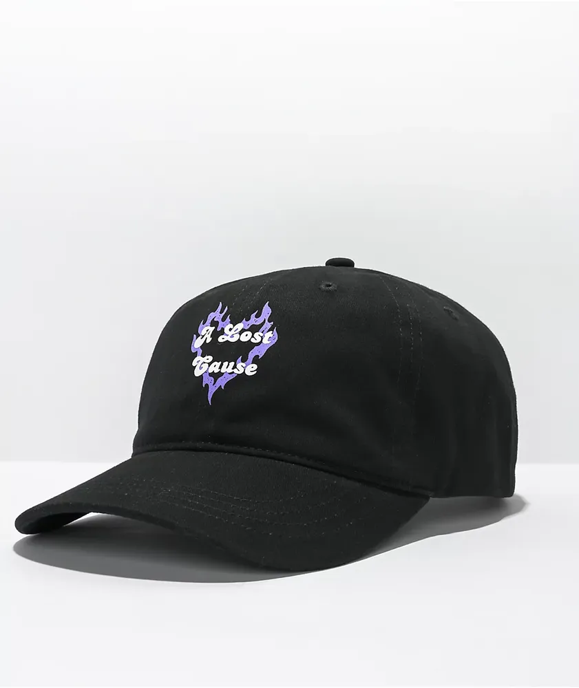 A Lost Cause Eternal Flame Black Strapback Hat