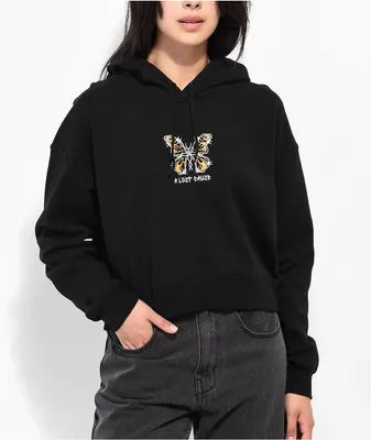 A Lost Cause Firefly Black Crop Hoodie