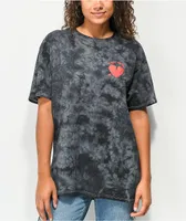 A Lost Cause Forever Broken Black Tie Dye T-Shirt