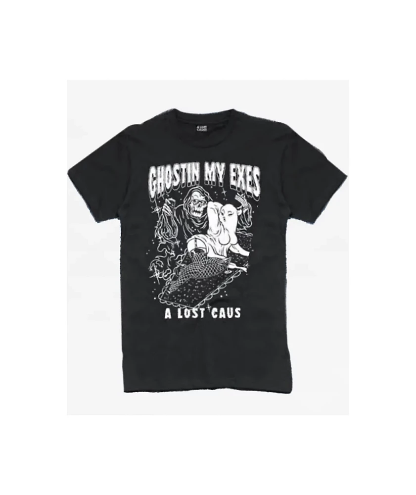 A Lost Cause Ghostin Black T-Shirt