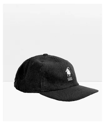 A Lost Cause Hell Ride Black Corduroy Strapback Hat