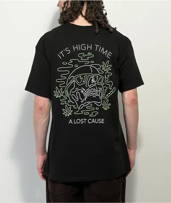 A Lost Cause High Time Black T-Shirt
