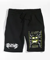 A Lost Cause High Voltage Black Sweat Shorts