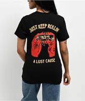 A Lost Cause Keep Rollin Black T-Shirt