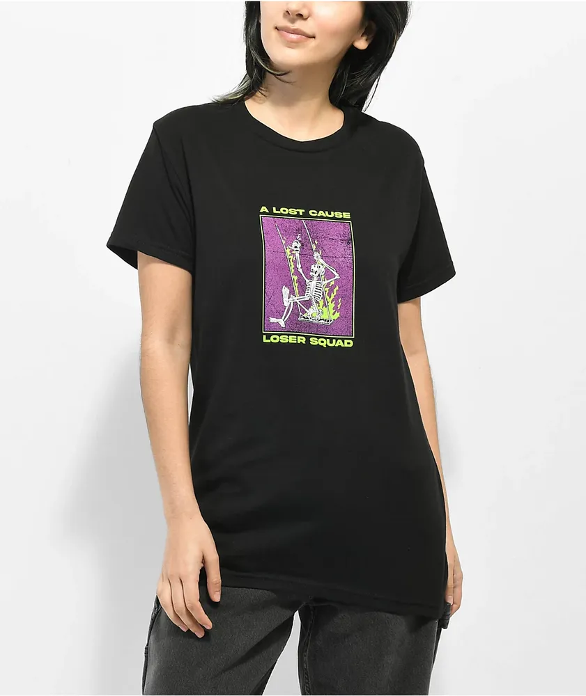 A Lost Cause Loser Squad Black T-Shirt