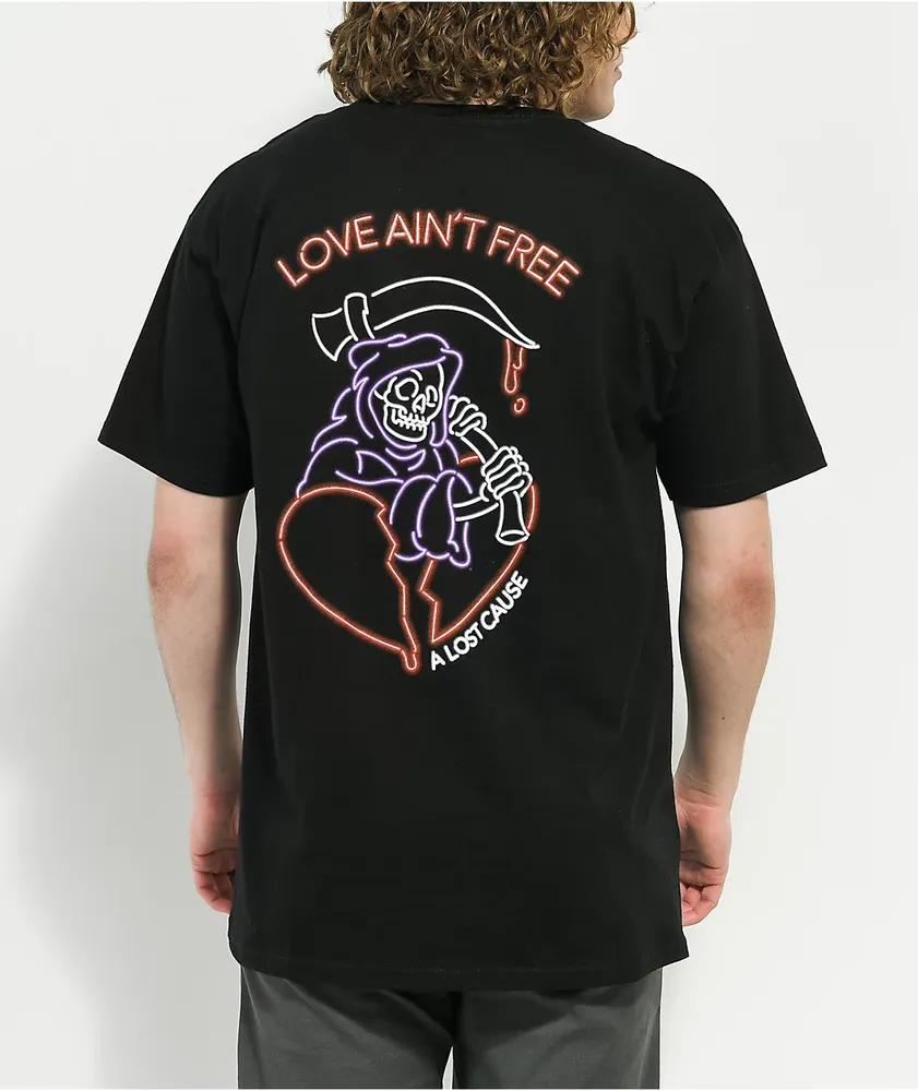 A Lost Cause Love Ain't Free Black T-Shirt