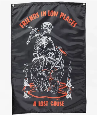 A Lost Cause Low Places Black Banner