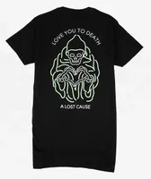 A Lost Cause Neon Death V2 Black T-Shirt