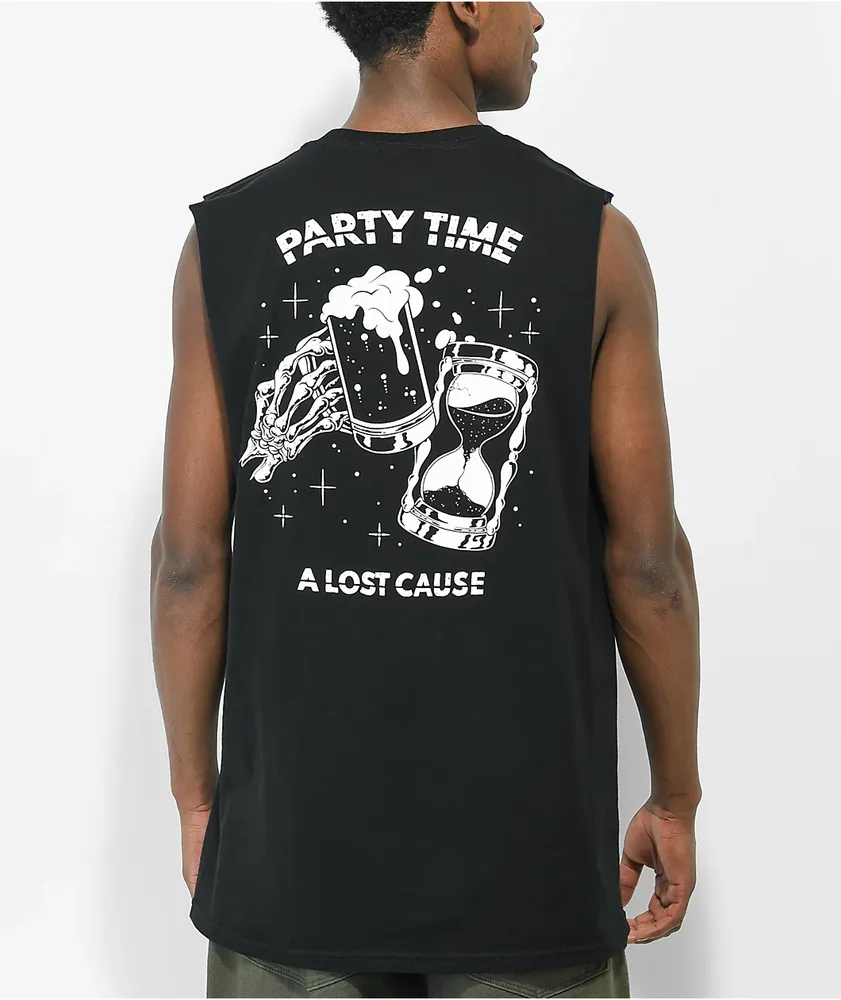 A Lost Cause Party Time V2 Black Tank Top