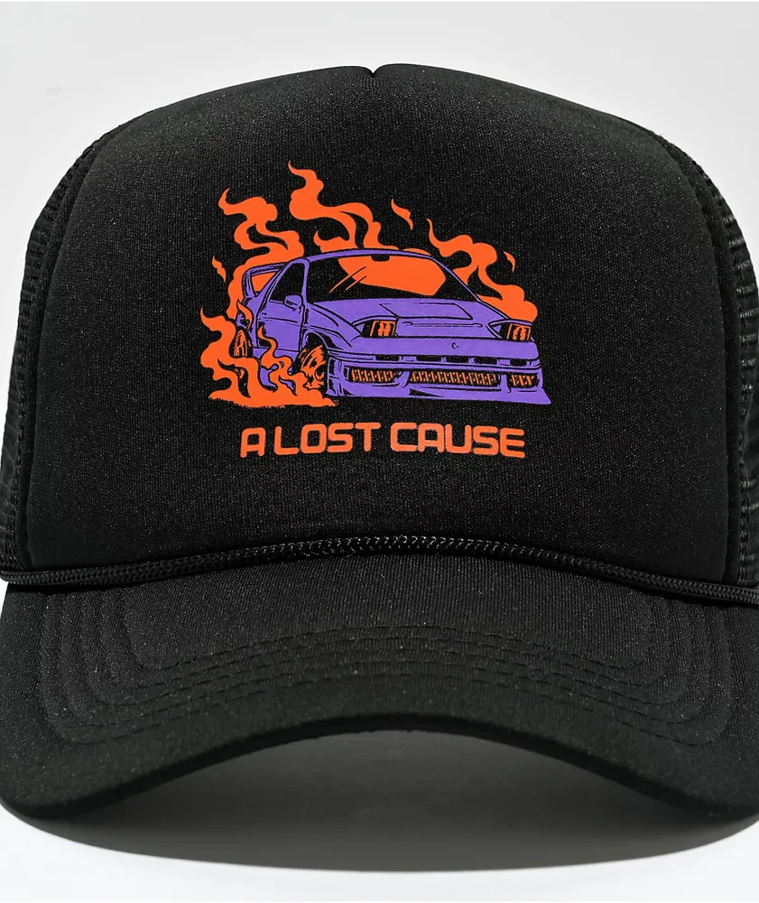 A Lost Cause Racer Black Trucker Hat