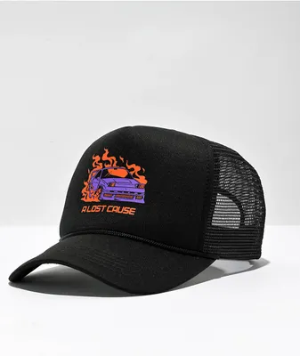 A Lost Cause Racer Black Trucker Hat