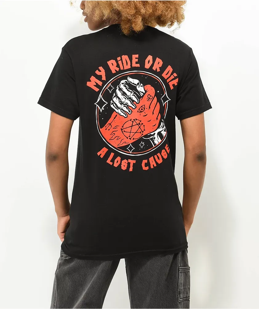 A Lost Cause Ride Or Die Black T-Shirt