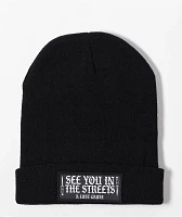 A Lost Cause See U In The Streets Black Beanie