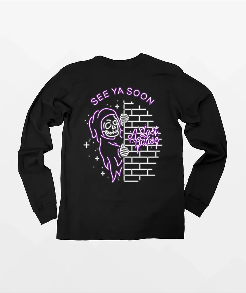 A Lost Cause See Ya Soon Black Long Sleeve T-Shirt