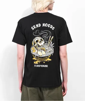 A Lost Cause Send Noods Black T-Shirt