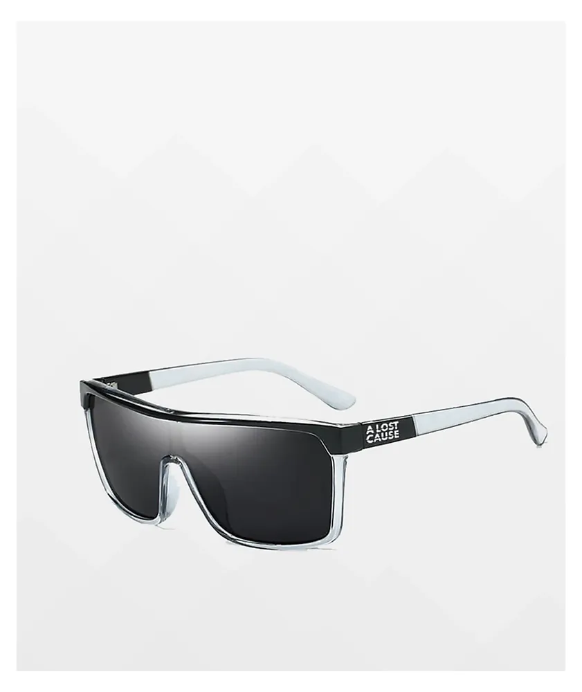 A Lost Cause Shoreline Black & Clear Sunglasses