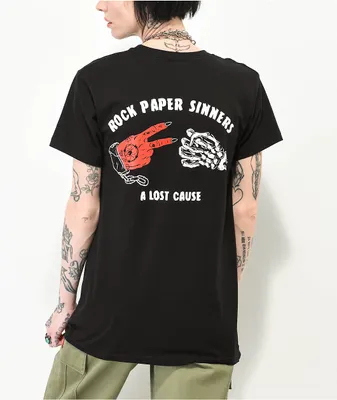 A Lost Cause Sinners Black T-Shirt