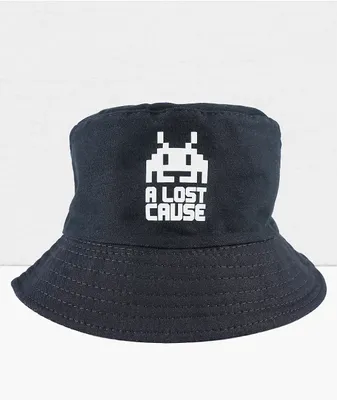 A Lost Cause Space Invader Black Bucket Hat