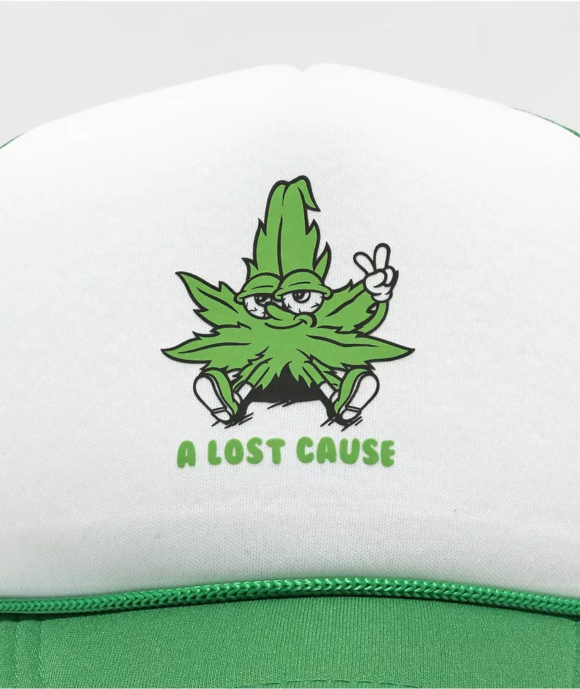 A Lost Cause Stay High Green Trucker Hat