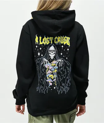 A Lost Cause Trippin Boyfriend Black Hoodie