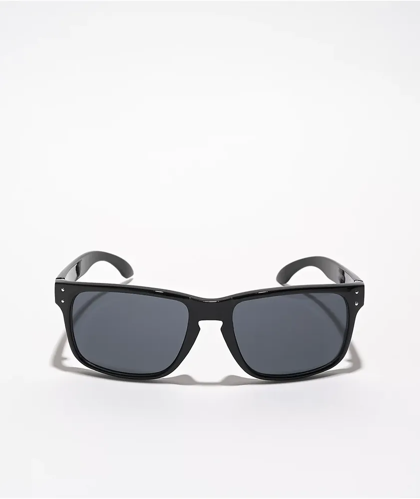 A Lost Cause Wrap Black Sunglasses