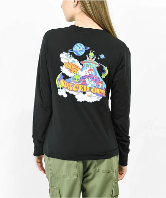 A.LAB Aby Spaced Out Black Long Sleeve T-Shirt
