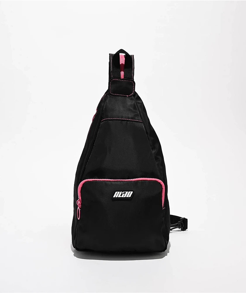 A.LAB Amaya Black & Pink Sling Bag