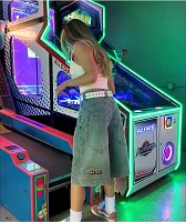 A.LAB Analog Star Cable Denim Shorts
