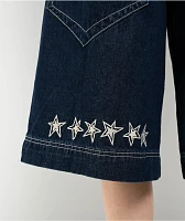 A.LAB Analog Star Turntable Denim Shorts